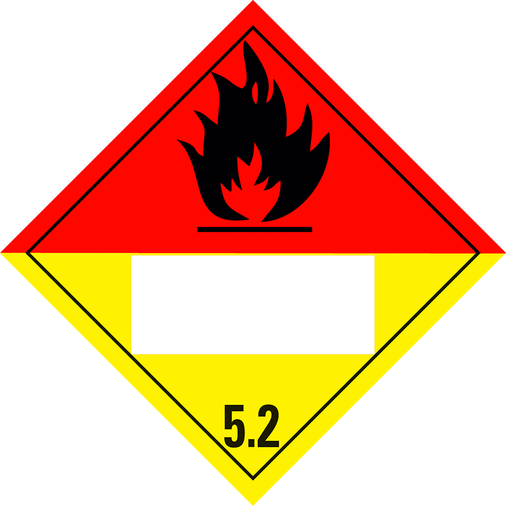 Afbeelding van 5.2 Organische peroxiden met wit UN-vlak