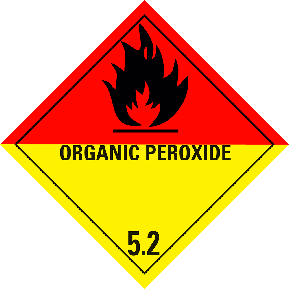 Toon details van 5.2 Organische peroxiden met tekst ("Organic peroxide")