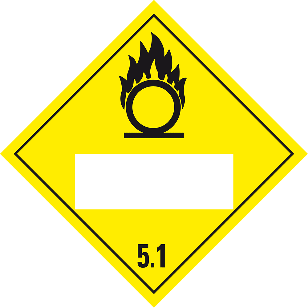 Afbeelding van 5.1 Oxiderende stoffen met wit UN-vlak