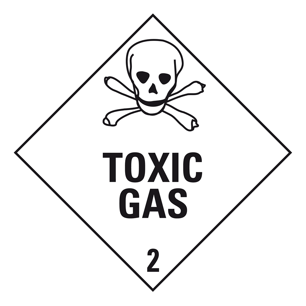 Afbeelding van 2.3 Giftige gassen met tekst ("Toxic Gas")