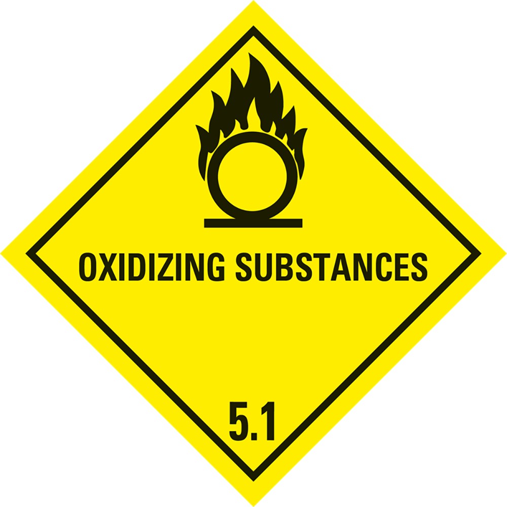 Afbeelding van 5.1 Oxiderende stoffen met tekst ("Oxidizing Substances")