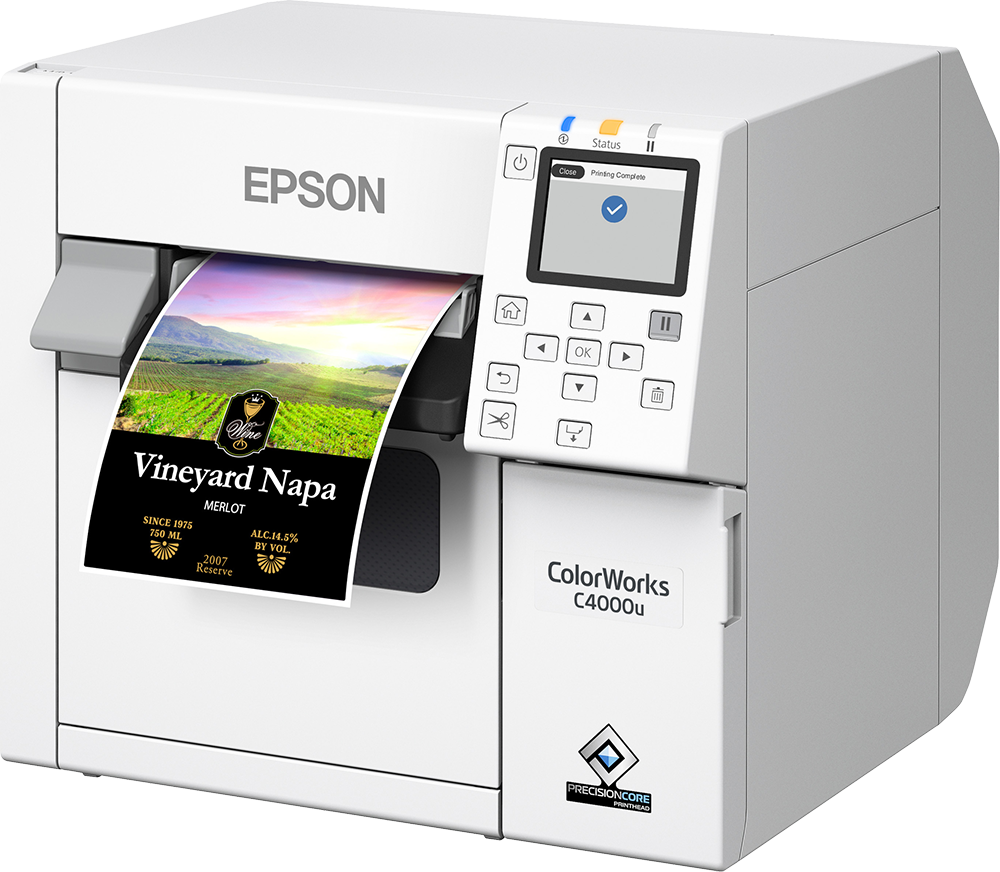 Toon details van Epson C4000 ColorWorks